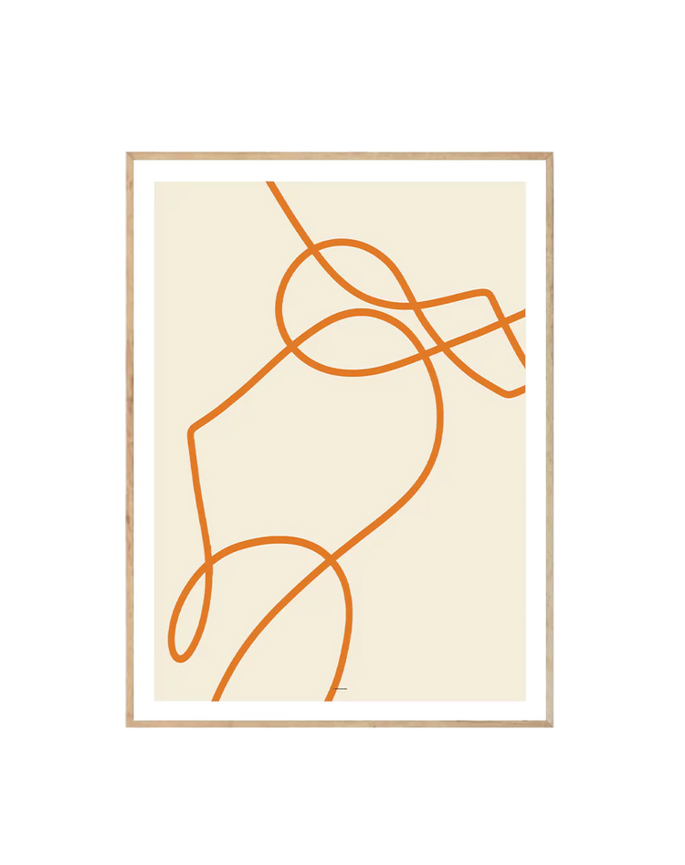 Abstract Lines Orange I