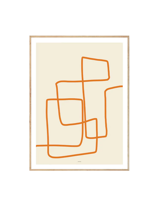 Abstract Lines Orange II