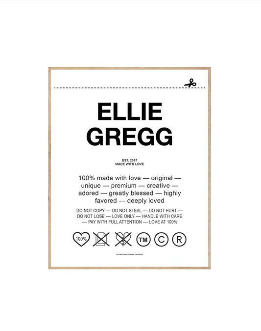 (Personalised) Label Of Love