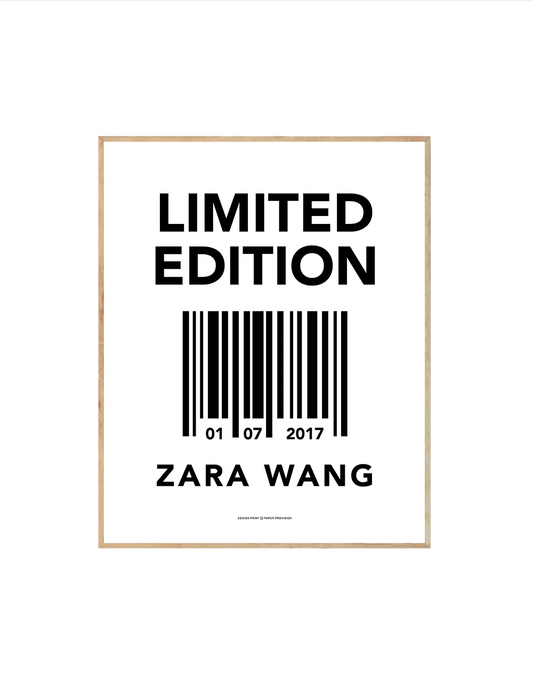 (Personalised) Limited Edition