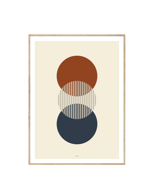 Midcentury Circles Trio