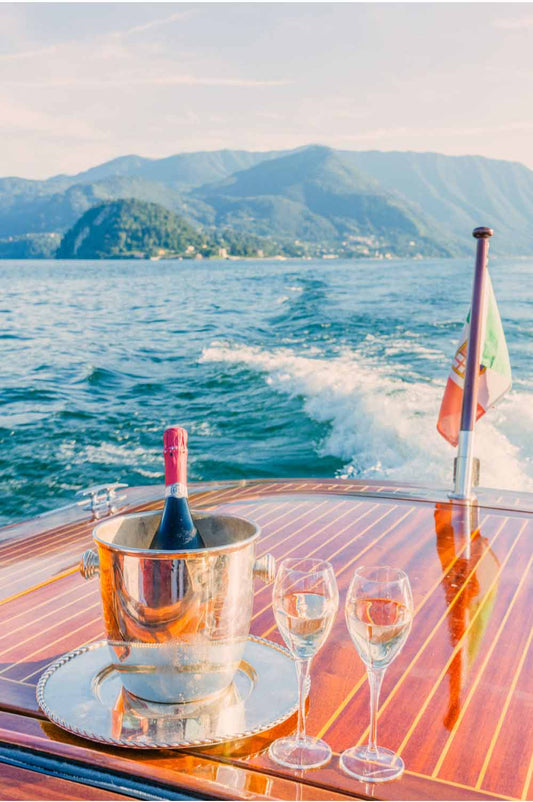 Champagne on Lake Como