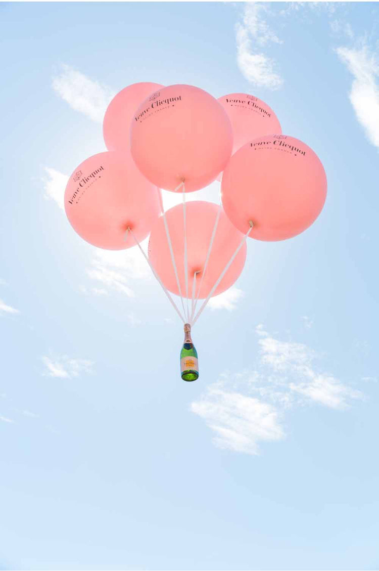 Veuve Clicquot Pink Balloons
