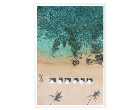 Kua Bay Umbrellas Vertical